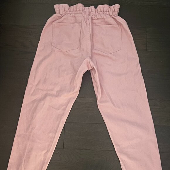 Pink Refuge Denim Ruffle High waist pants Size M - Picture 3 of 4
